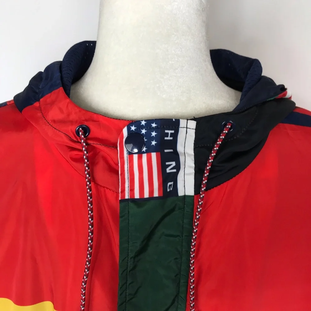 Reason Brand NYC Streetware Logo Full Zip Hooded Windbreaker Jacket XL - Picture 3 of 13